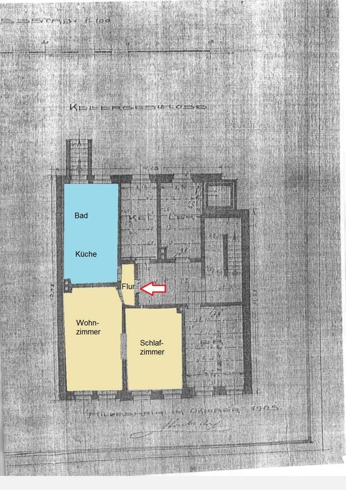 2-Zimmer-Wohnung in Hildesheim — Moltkestr.