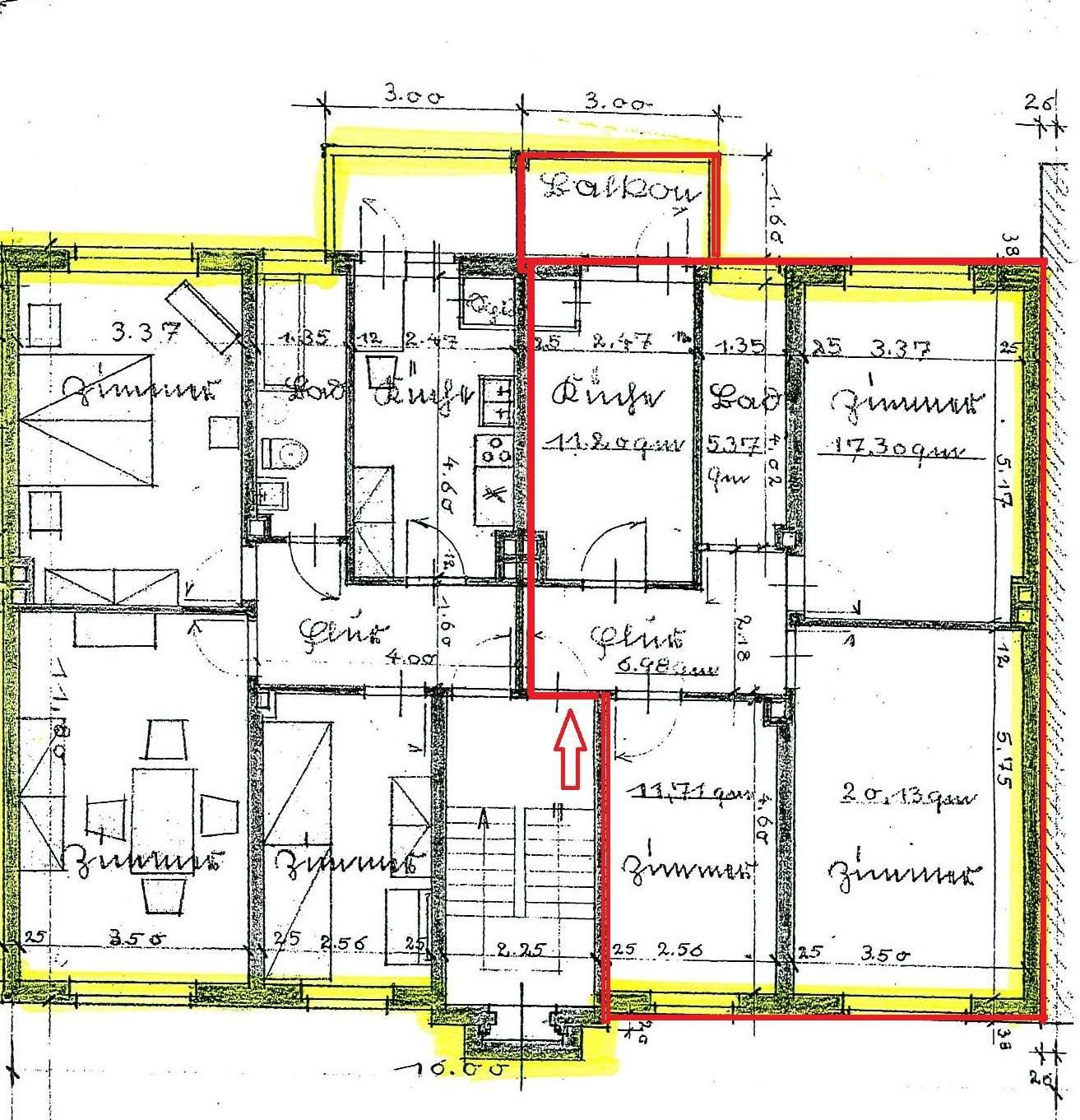 Grundriss II. OG rechts